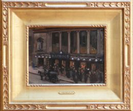 Alson Clark (1876-1949)Illinois Theatre, dated 1905 9 x 12 - Framed 20 x 23