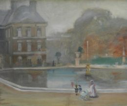 Alson Clark (1876-1949)Luxembourg Gardens, dated 190325  x 31