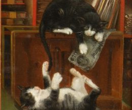 William Lees Judson (1842-1928)Cats at Play, date 188120 x 14