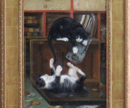 William Lees Judson (1842-1928)Cats at Play, dated 188120 x 14 -Framed 26 x 20