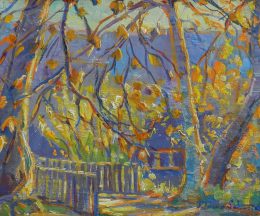 Donna Schuster (1883-1953)Garden in Autumn12 x 16